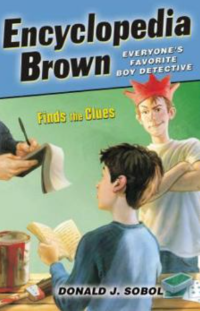 Cover of Encyclopedia Brown Gets the Clues by Donald Sobol, Encyclopedia and Bugs Meany